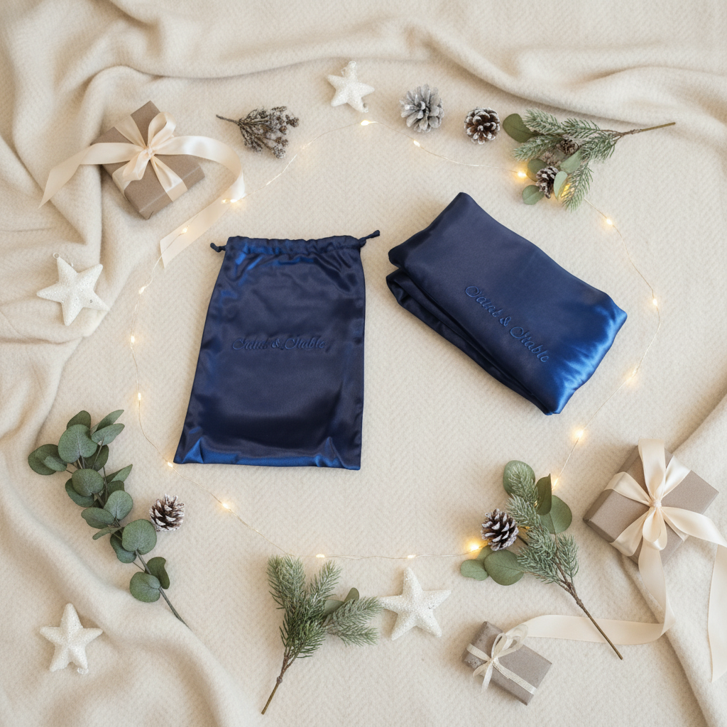 Silk Sleep Mask and Travel Pouch