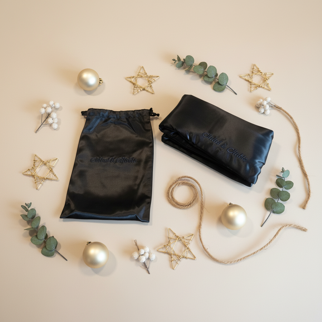 Silk Sleep Mask and Travel Pouch