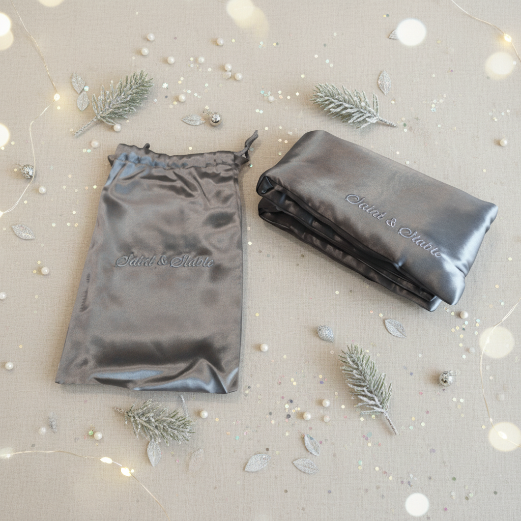 Silk Sleep Mask and Travel Pouch