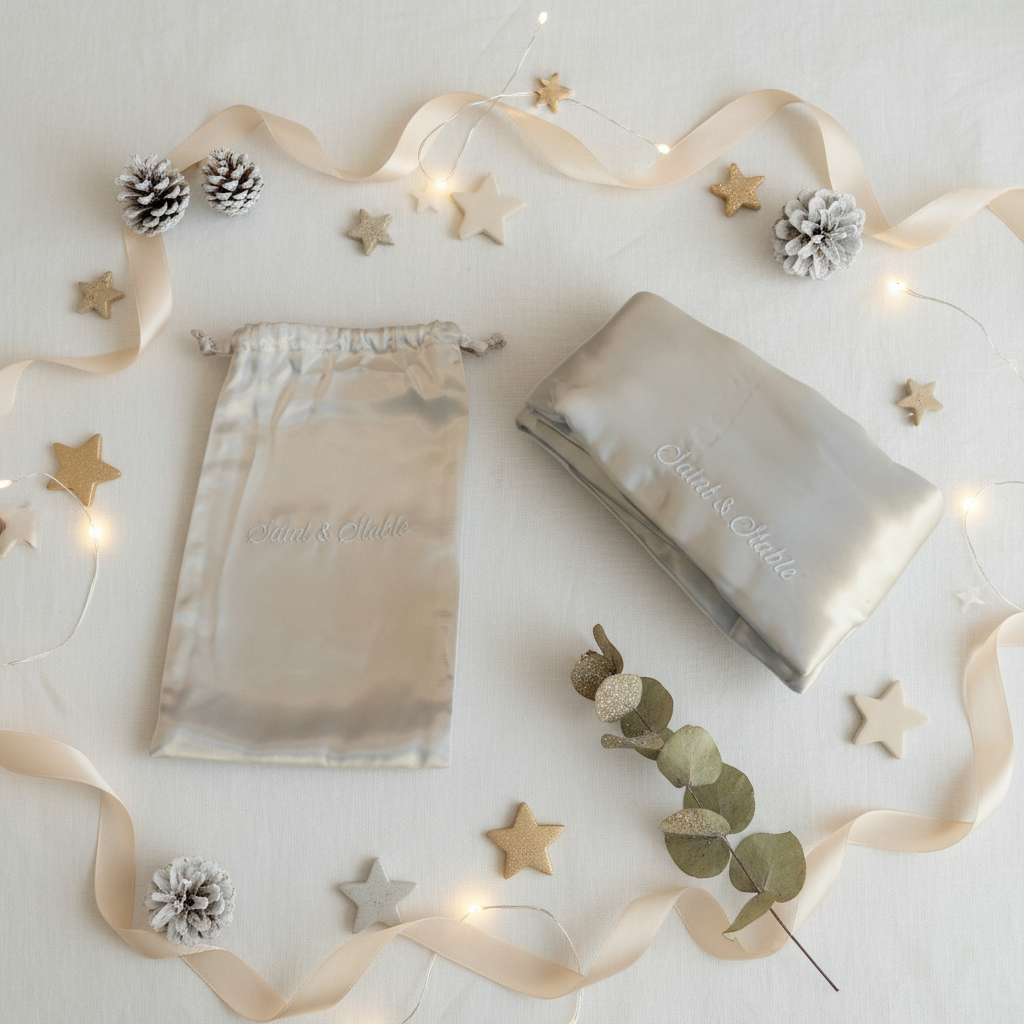 Silk Sleep Mask and Travel Pouch